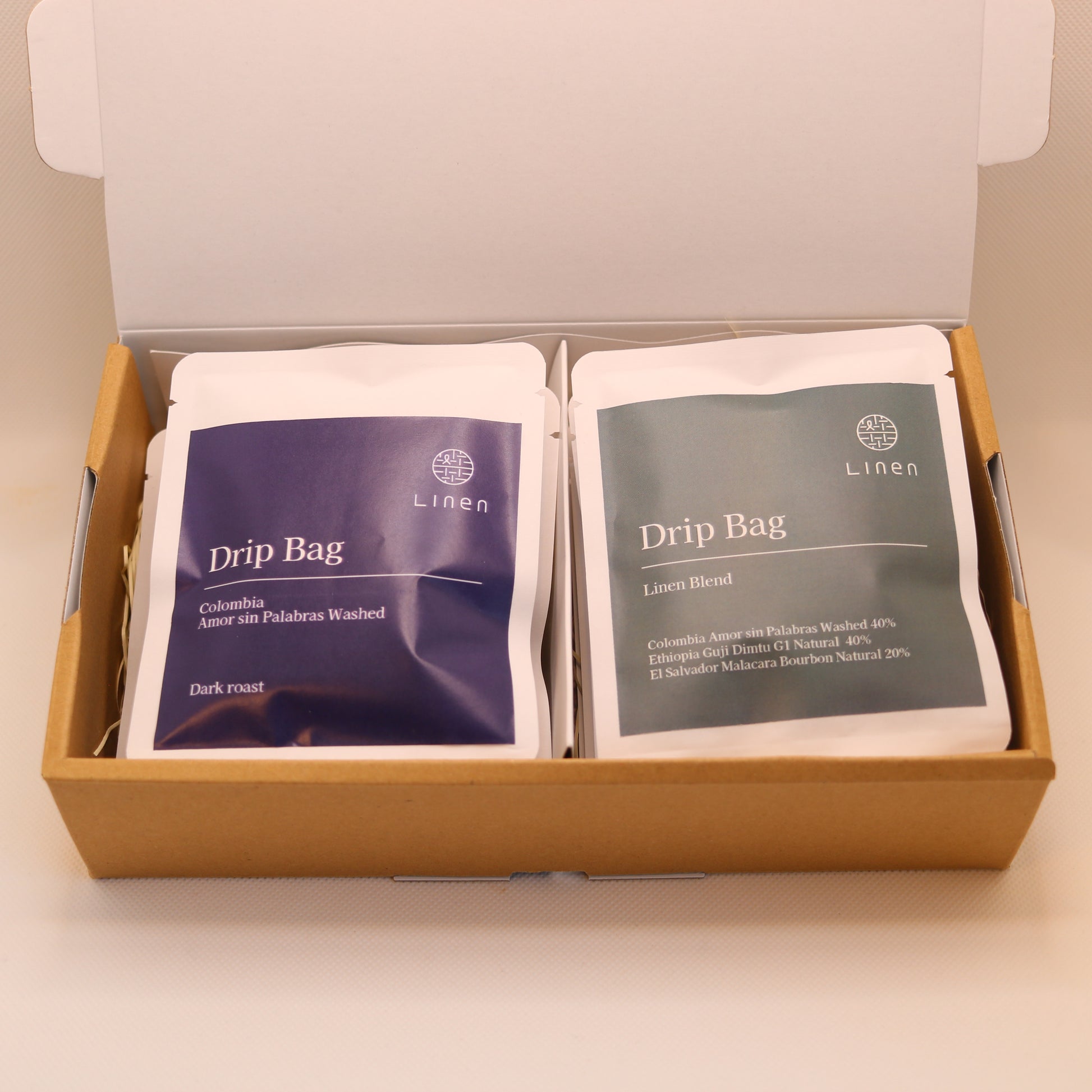 ギフトボックス（ドリップバック10個入り 中〜深煎り2種）